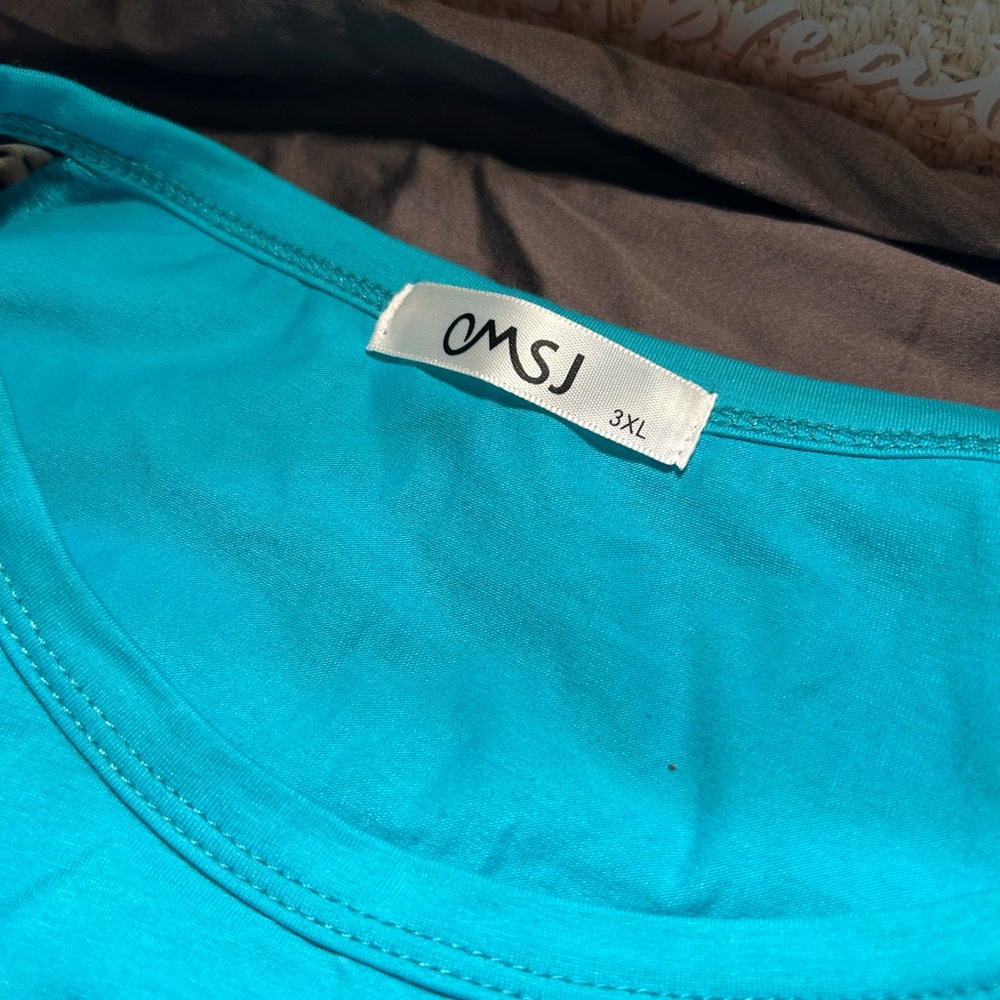 OMSJ Turquoise Top 3XL ‘plus size’